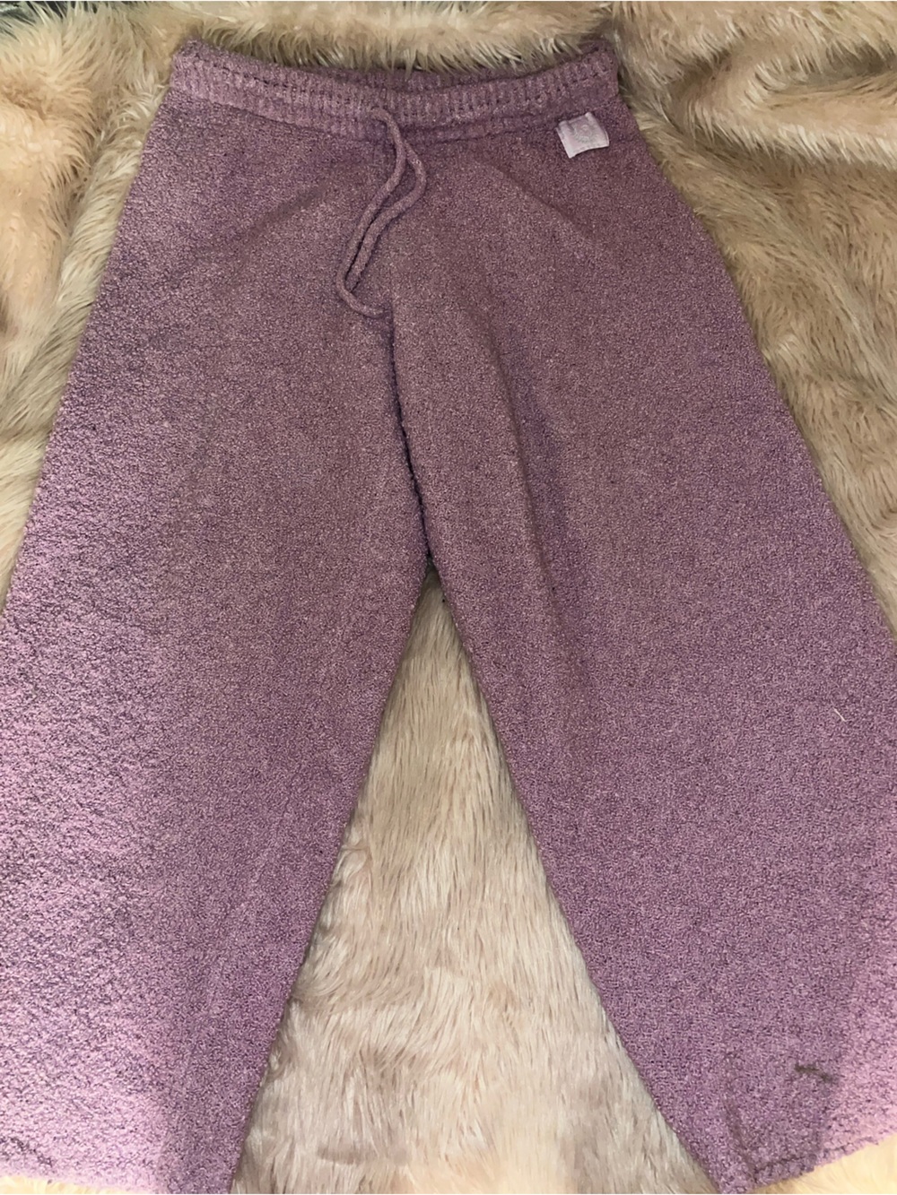 Cozy Victorias Secret lounge pants. Teddy bear cloth. Never worn.